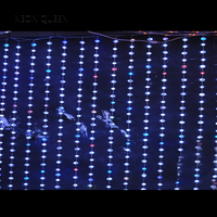 Rideau lumineux à led, 10 pièces, tissu en aluminium pour décoration du ramadan, meilleures ventes en alibaba