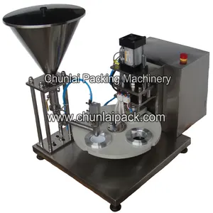 Machine de scellage rotative pour yaourt, gelée, eau, lait, chocolat, pâte, en plastique, pour le remplissage des tasses