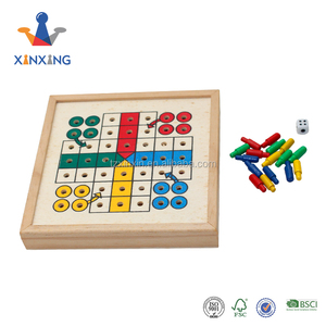 <strong>Mini</strong> Travel Indoor Wooden Game Ludo Board Game for Promotion Gift Chinese Flying <strong>Chess</strong> <strong>Set</strong> - Product Image 3