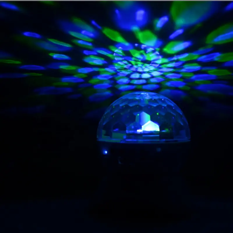 Haut-parleur bluetooth pour DJ, fête, Disco, avec lumière intégrée, effets de scène et de Studio, éclairage LED rvb, boule lumineuse