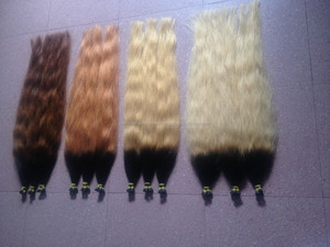 ผมต่อแท้ 100% เกรด AAAA แบบเวอร์จิ้น เรมี่ คิวติเคิลครบถ้วน ดับเบิ้ลดรอน เนื้อผมนุ่มสลวย แบบตรงและแบบลอน ความยาว 8"-40" น้ำหนัก 100 กรัม แบบยกมัด จากเวียดนาม - Product Image 2