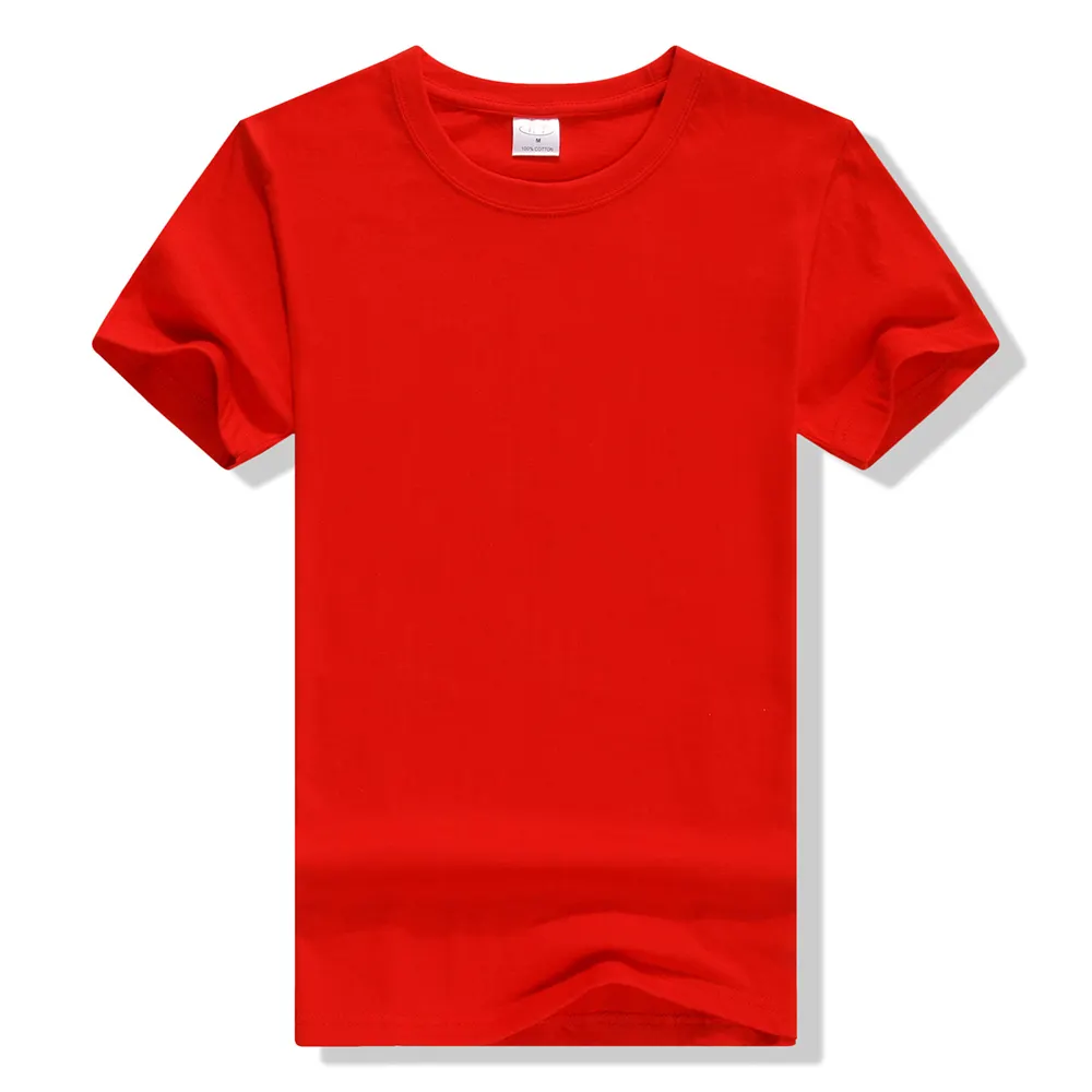 Custom printed men women 100% organic t-shirt wholesale clothes blank 100 cotton t shirts cheap man tshirts made in china