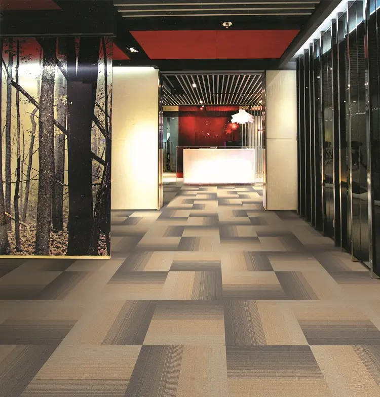Commercial backing carpet tiles indoor office home carpet carpet tile