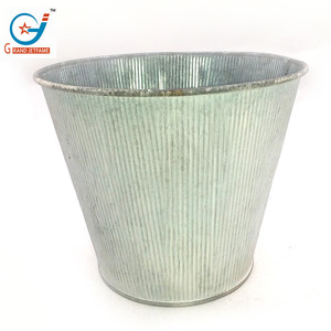 Prix usine 0.4 gallons pratique pratique revêtement en poudre fer <span class=keywords><strong>gris</strong></span> <span class=keywords><strong>Pot</strong></span> de fleur Pots de jardin pour intérieur ou extérieur - Product Image 3