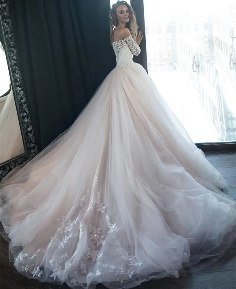Backless Wedding Gown Simple Bridal Dress Brand Robe de mariage Wedding Dresses Pink Bridal Wedding Dress Bridal Gown