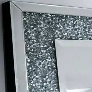 Luxury Sparkle <strong>Rectangle</strong> Crushed Diamond Glass <strong>Mirror</strong> <strong>Wall</strong> Mounted <strong>Mirror</strong> Decorative <strong>Wall</strong> <strong>Mirrors</strong> - Product Image 4