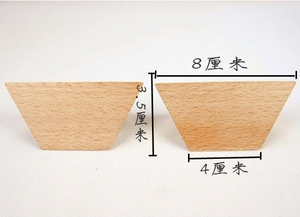 <span class=keywords><strong>Pyramide</strong></span> en bois à assembler, 2 pièces, matériel pédagogique Montessori, artisanat non fini, blocs de construction en bois - Product Image 3