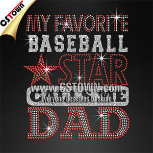 Home is where the heart is baseball Grosshandel Sport Strassmotiv Buegelbild HOTFIX - Product Image 4