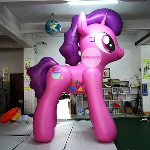 Poni de unicornio para fiesta de cumpleaños, juguete inflable de PVC, suministro directo de fábrica - Product Image 1