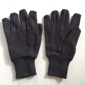 Muñeca de punto Color marrón 100% jersey de algodón guante de - Product Image 5