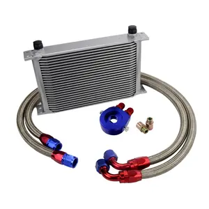 Universele Oliekoeler 25 Rijen En 10 Motor Doorlaatoliekoeler Kit + Filter Verplaatsing Met Pqy Sticker En Doos