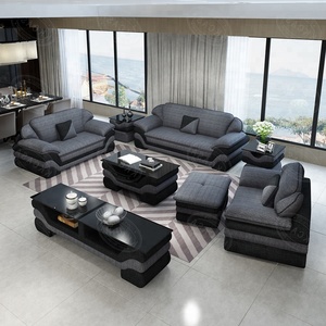 Muebles europeos justo italiano moderno sofá de cuero para magnífica casa - Product Image 3