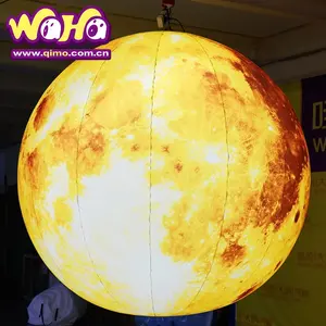 Inflatable Earthball, Inflatable Earth Globe from satellite images, decorative lighting earthball