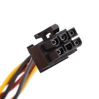 2 IDE 듀얼 4 핀 Molex IDE 남성 6 핀 여성 PCI-E Y Molex IDE 전원 케이블 어댑터 커넥터 비디오 카드 용 플라스틱 + 금속