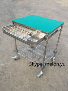 Custom Stainless Steel Rolling Movable <strong>Trolley</strong> with Sliding Drawer Can Hold <strong>Small</strong> Parts Electrolics - Product Image 2