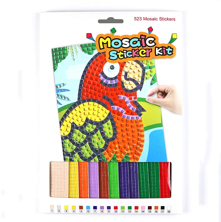 Образовательные детские игрушки красочные ручной работы EVA пена diy мозаичная наклейка
