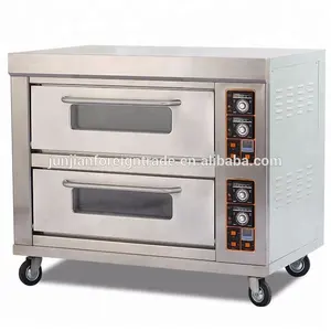 Peralatan Bakery stainless steel komersial pizza oven batu listrik pizza oven untuk dijual