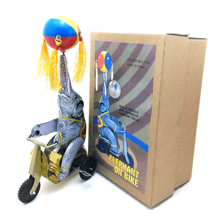 Рекламный подарок, слон, жестяная игрушка с шариком на Ttrike