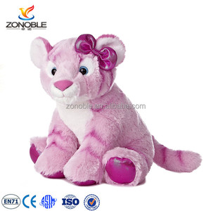 Peluche de Tigre Personalizado, Juguete de Peluche Suave para Niños, Peluche de Tigre Rosa - Product Image 3