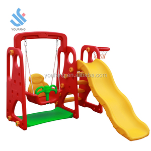 YF-05013B barato al por mayor de alta calidad de plástico de HDPE de diapositivas de <span class=keywords><strong>swing</strong></span> set niños de diapositivas patio interior diapositivas para los niños - Product Image 3