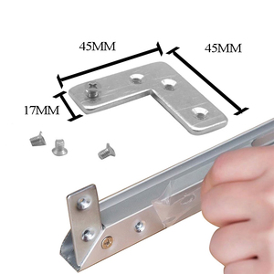 Soporte de esquina de hierro conector de marco de aluminio de varias formas - Product Image 4