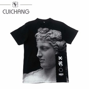 Alta calidad de encargo al por mayor negro camisetas de algodón - Product Image 1