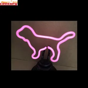 Luz de mesa de neón de perro rosa personalizada a precio de fábrica de China al por mayor para decoración de oficina en casa