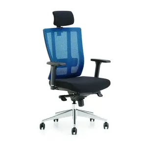 Офисное вращающееся эргономичное кресло руководителя из высококачественной ткани с высокой спинкой, 100%