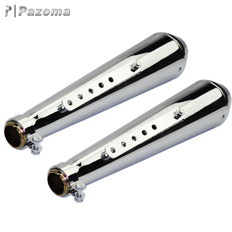 ヤマハ エキゾーストサイレンサー ステンレス鋼管 シスター250 v スター250 全年 オートバイエキゾーストパイプ スズキ 62 × 290 ミリメートル