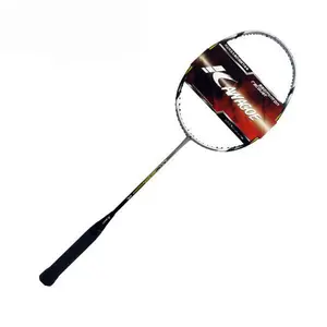 Raquete de badminton original tensão, fibra de carbono