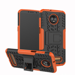 Moda PC TPU suave duro doble protección teléfono cubierta soporte plegable para Motorola Moto <span class=keywords><strong>Z3</strong></span> juego - Product Image 2