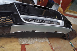 Jc Sportline A6 S6 à <span class=keywords><strong>RS6</strong></span> caméra choisir Chrome <span class=keywords><strong>Quattro</strong></span> PP et ABS matériau pare-chocs avant avec Grill pour <span class=keywords><strong>Audi</strong></span> A6 13 - 15 - Product Image 5