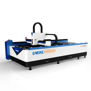 G.weike LF1325L 300W 500W automatic cutting and sewing machine optical guillotine steel fiber laser cutting machine