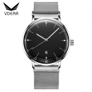Orologio da Uomo Unico con Vetro Curvo Movimento al Quarzo Giapponese Miyota Quadrante Vuoto e Calendario Perpetuo - Product Image 5
