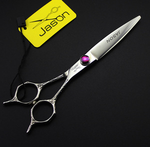 356 # di Parrucchiere Scissor 4 Pcs Vestito + Pettini + Bag 5.5 ''di Marca Jason Carve Gestire 440C di Taglio Forbici diradamento Dei Capelli Cesoie Forbici