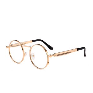 10336 <span class=keywords><strong>Occhiali</strong></span> <span class=keywords><strong>da</strong></span> <span class=keywords><strong>Sole</strong></span> Superhot Retrò Vintage Rotondi in Metallo Stile Steampunk - Product Image 3