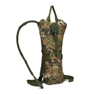 Sac à dos à eau d'hydratation de Camouflage 3L vessie Sports plein air sacs à eau idéal pour la chasse escalade course et randonnée