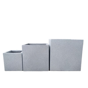 <span class=keywords><strong>Fioriera</strong></span> <span class=keywords><strong>da</strong></span> <span class=keywords><strong>Giardino</strong></span> Quadrata <span class=keywords><strong>in</strong></span> <span class=keywords><strong>Pietra</strong></span> Fibrosa con Effetto Liscio Vaso per Fiori - Product Image 3