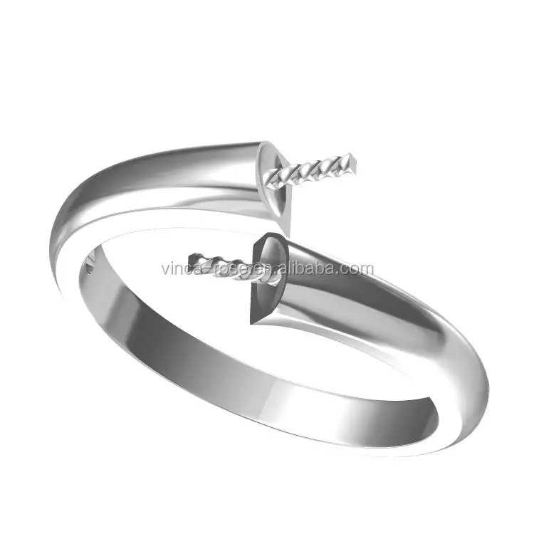 925 prata esterlina sul pérolas do mar jóias montar culturas pérola moti anel ajuste design simples para meninas