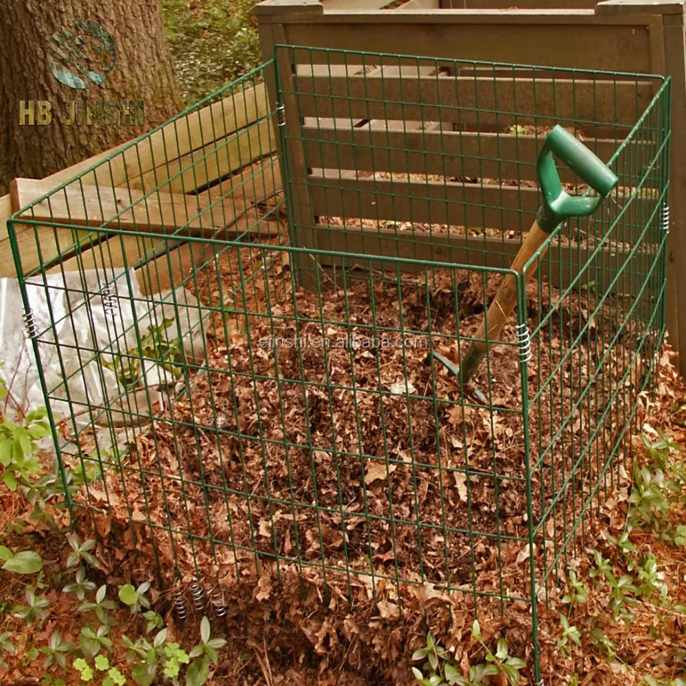 Feuilles de jardin recueillir soudé compost usine