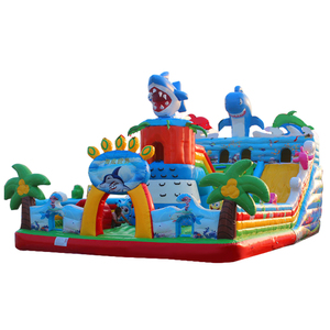 Jeux gonflable pour enfants, pièces, château gonflable avec toboggan d'eau, prix d'usine - Product Image 5