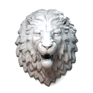 Scultura da Parete <span class=keywords><strong>3D</strong></span>, Fabbrica di Sculture <span class=keywords><strong>in</strong></span> Resina, Scultura di Testa di <span class=keywords><strong>Leone</strong></span> <span class=keywords><strong>in</strong></span> Resina e Fibra di Vetro - Product Image 1