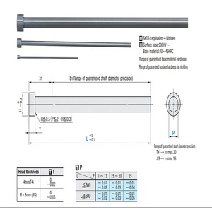Misumi epn nitrided H13 thép thẳng <span class=keywords><strong>ejector</strong></span> <span class=keywords><strong>Pin</strong></span> cho ép phun nhựa - Product Image 6