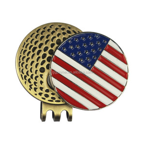 Marqueur de balle de golf en fer avec drapeau américain de Las Vegas et Eagle, personnalisation en émail doux en vrac - Product Image 2