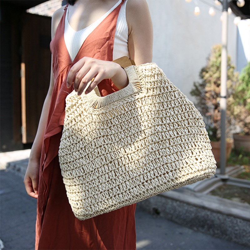 Beach Rattan bolso mujeres elegante bolso de paja bolsos de lujo comprar a  buen precio — entrega gratuita, reseñas reales con fotos — Joom