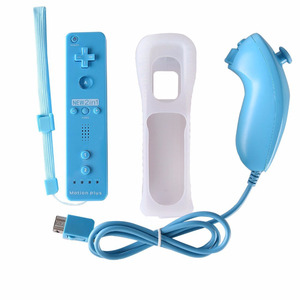 Bán buôn New 2in1 Nunchuk Điều Khiển Từ Xa Combo Set Được Xây Dựng trong CHUYỂN ĐỘNG CỘNG VỚI Cho Wii Gamepad với Silicone Trường Hợp TÀU NHANH - Product Image 3