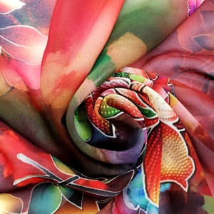 Tùy chỉnh <span class=keywords><strong>poly</strong></span> vải bán buôn in Kỹ Thuật Số màu đen và đỏ thiết kế in may in vải - Product Image 2