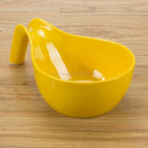 Alta calidad <span class=keywords><strong>ronda</strong></span> attacked de melamina plato de comida con mango para uso <span class=keywords><strong>en</strong></span> restaurantes - Product Image 3