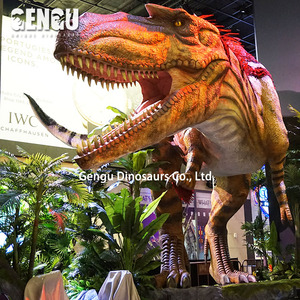 <span class=keywords><strong>Parque</strong></span> Temático Jurásico-Tamaño real Animatronic T-Rex Dinosaurio Metal Centros comerciales públicos Aeropuertos Guardería Escuelas de guardería - Product Image 2