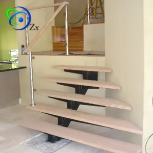 Surface Finish Stain Customized Size Stainless Steel Decorative European Low Cost Stair